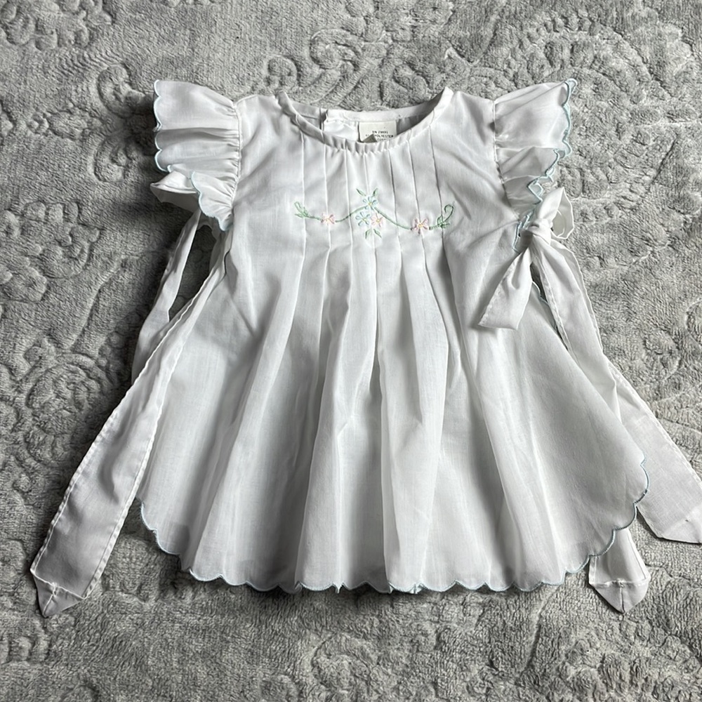 Vintage Fayette pleated pinafore